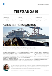 Titelseite des Kundenmagazins TIEFGANG 15