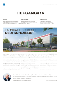 Titelseite des Kundenmagazins TIEFGANG#16